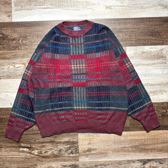 Vintage Pendleton Sweater Mens XL Striped Cosby 90s Wool Knit USA Sweatshirt